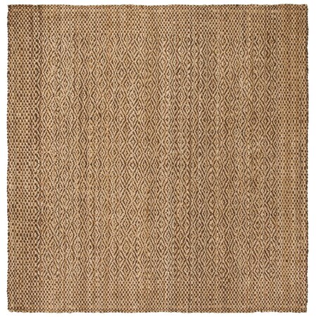 Safavieh 9 x 9 ft. Natural Fiber Hand Loomed Square Area Rug Natural & Brown NF183A-9SQ